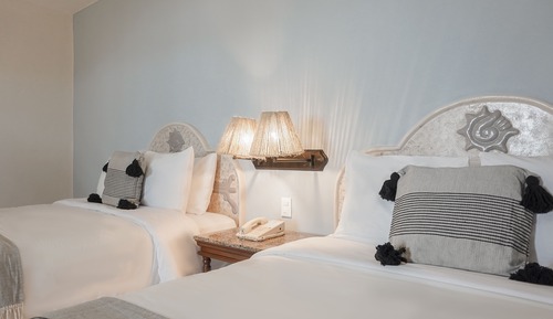 Habitación estándar, 2 camas de matrimonio, vistas al mar