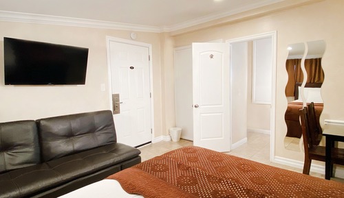 Habitación Deluxe, 1 cama de matrimonio con sofá cama, no fumadores, frigorífico y microondas