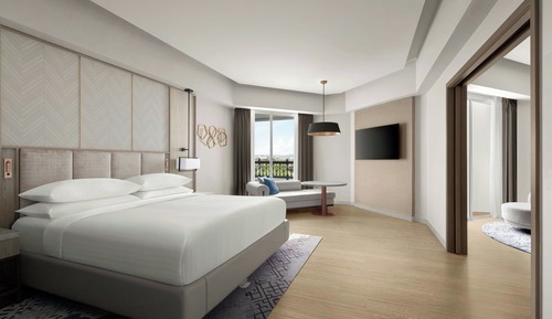 Suite ejecutiva, 1 cama doble, vistas a la piscina