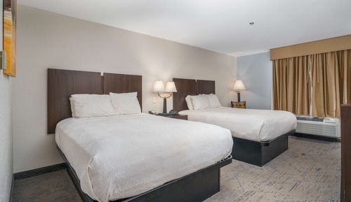 Habitación estándar, 2 camas de matrimonio, no fumadores, frigorífico y microondas