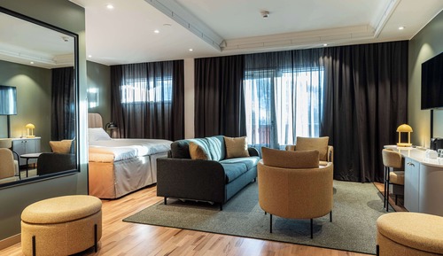 Habitación superior, varias camas, sauna