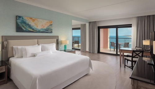 Suite junior, 1 cama de matrimonio grande con sofá cama, no fumadores, vistas al mar (Balcony)