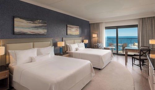 Habitación Deluxe, 2 camas de matrimonio, no fumadores, vistas al mar