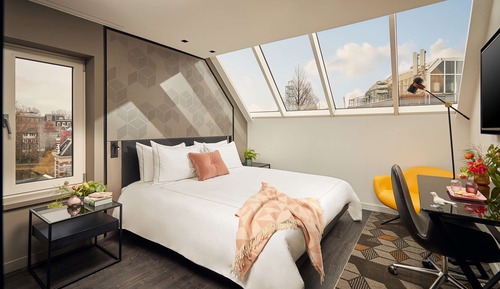 Estudio, 1 cama de matrimonio grande