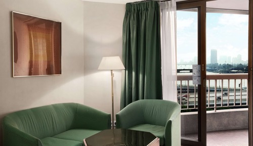 Habitación ejecutiva, 1 cama de matrimonio grande, vistas a la ciudad, en esquina