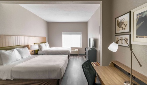 Habitación, 2 camas de matrimonio, accesible para personas con discapacidad, no fumadores