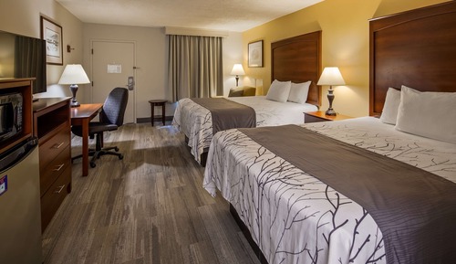 Habitación estándar, 2 camas de matrimonio, no fumadores, frigorífico y microondas