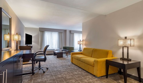 Suite, 1 cama de matrimonio grande, no fumadores (Shower Only;Larger Room;with Sofabed)