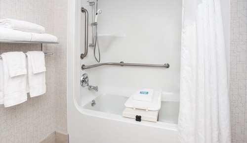Suite, 1 cama de matrimonio grande con sofá cama, bañera accesible (Communications)