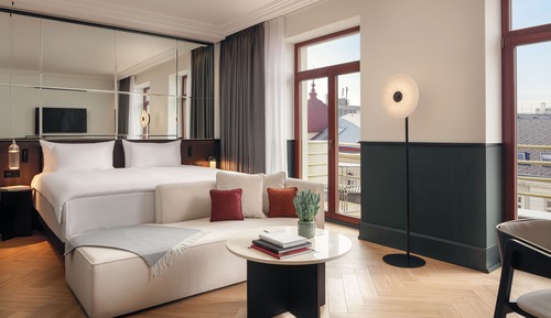 Suite ejecutiva, balcón