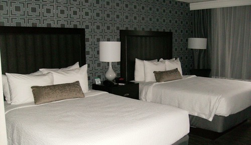Habitación estándar, 2 camas de matrimonio, no fumadores, frigorífico y microondas