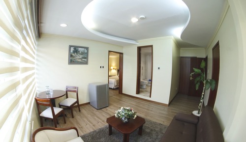 Suite junior, baño privado, en una planta alta