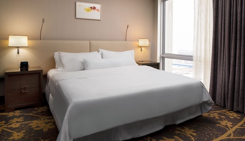 Suite, 1 cama de matrimonio grande con sofá cama, no fumadores, vistas a la ciudad