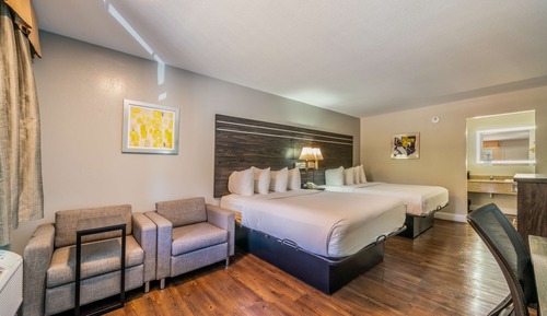 Habitación estándar, 2 camas de matrimonio, no fumadores, frigorífico y microondas