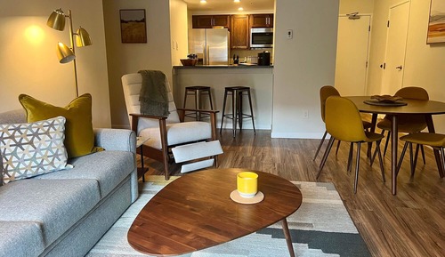 Apartamento, 1 habitación, cocina, vistas a la montaña