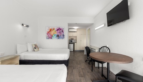 Habitación Deluxe, 2 camas de matrimonio, no fumadores, baño privado