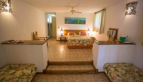 Habitación cuádruple familiar, 1 habitación, no fumadores, vistas al mar