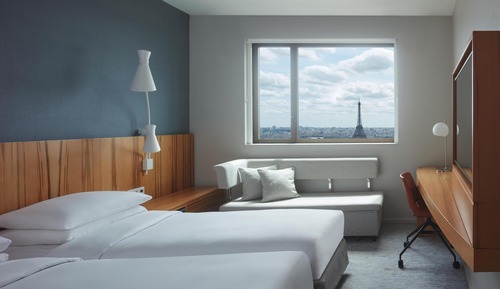 Habitación, 2 camas individuales (Eiffel Tower View, High Floor, Club)