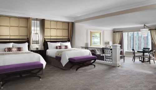 Habitación de lujo, 2 camas de matrimonio, vistas a la ciudad