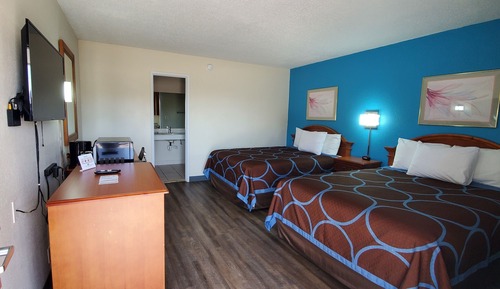 Standard Room, 2 Queen Beds, Refrigerator & Microwave