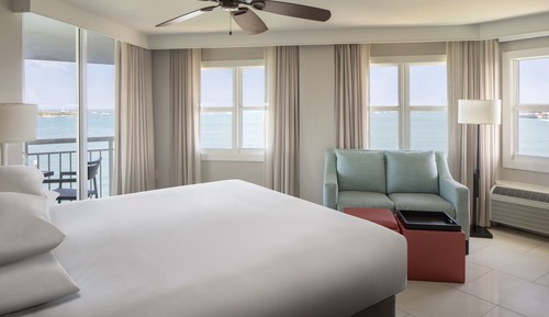 Habitación, 1 cama de matrimonio grande, vistas al mar