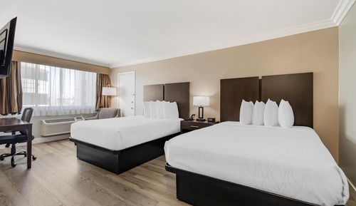 Habitación estándar, 2 camas de matrimonio, no fumadores, frigorífico y microondas
