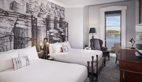 Habitación estándar, 2 camas de matrimonio, vistas a la ciudad