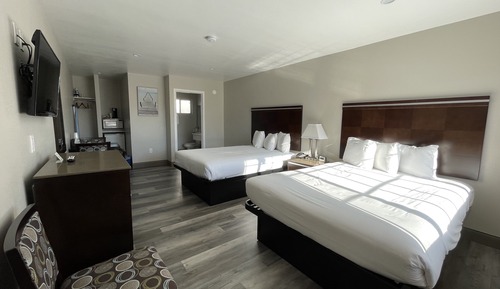 Habitación individual estándar, 2 camas de matrimonio, no fumadores, frigorífico y microondas
