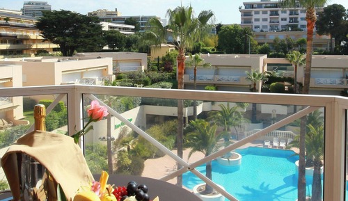 Habitación, 2 camas individuales, balcón, vistas a la piscina (Balcony)