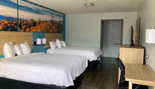 Habitación, 2 camas de matrimonio, accesible para personas con discapacidad, no fumadores