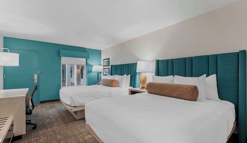 Habitación estándar, 2 camas de matrimonio, no fumadores, frigorífico y microondas