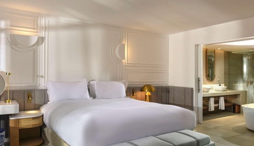 Suite, 1 cama de matrimonio grande, balcón, vistas al jardín (Prestige)