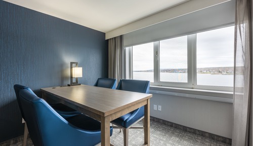 Suite Deluxe, 1 cama de matrimonio grande con sofá cama, vistas al puerto