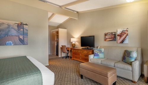 Habitación, 1 cama de matrimonio grande con sofá cama, no fumadores, bañera de hidromasaje
