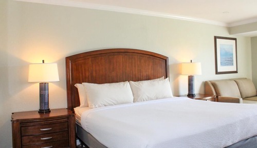 Habitación, 1 cama de matrimonio grande con sofá cama, vistas al campo de golf