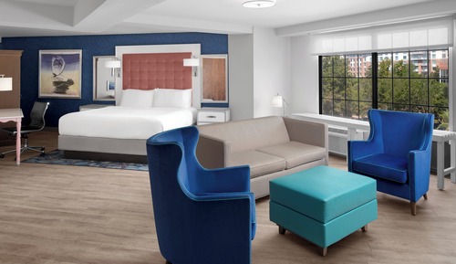 Estudio, 1 cama de matrimonio grande