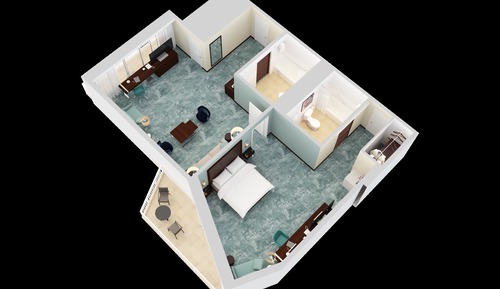Suite, 1 cama de matrimonio grande, vistas al mar (Beach Wing)