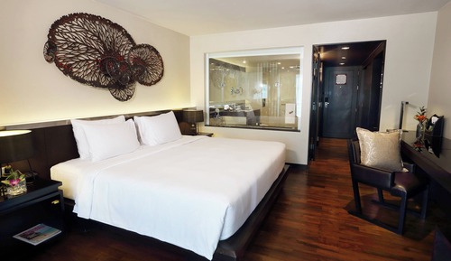 Suite junior, 1 cama de matrimonio grande, no fumadores, vistas al mar (Balcony)
