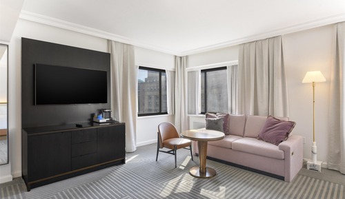 Habitación Deluxe, 2 camas de matrimonio, vistas a la ciudad