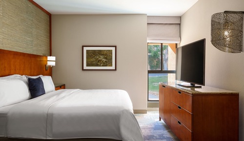 Suite Deluxe, 1 cama de matrimonio grande con sofá cama, vistas al complejo turístico