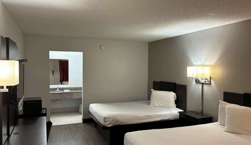 Habitación estándar, 2 camas de matrimonio, fumadores, frigorífico y microondas