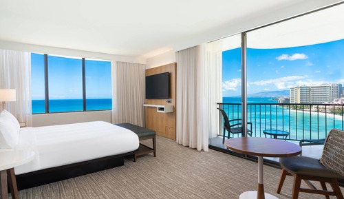 Suite junior, 2 camas dobles, no fumadores, frente al mar