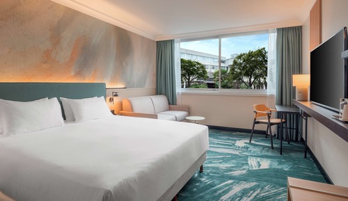 Habitación Deluxe, 1 cama de matrimonio grande con sofá cama