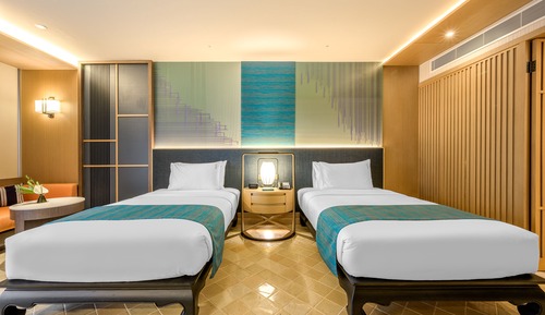 Habitación Premium, 2 camas individuales, balcón, vistas a la piscina