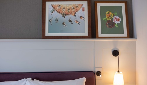 Habitación, 1 cama de matrimonio grande con sofá cama