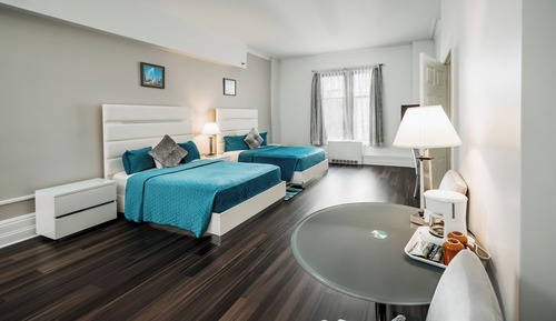 Habitación estándar, 2 camas dobles, accesible para personas con discapacidad