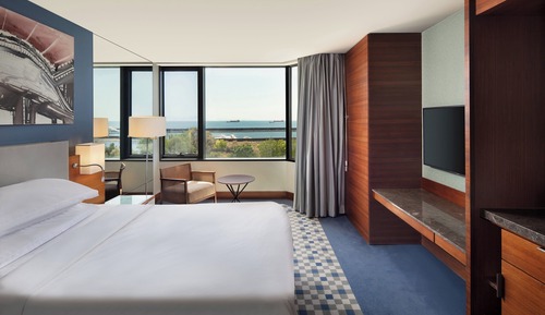 Habitación Deluxe, 1 cama de matrimonio grande, vistas al mar