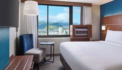 Habitación estándar, 1 cama de matrimonio grande (Waikiki View)
