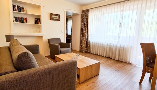 Habitación junior, 1 cama de matrimonio, vistas a la montaña, en la zona del jardín