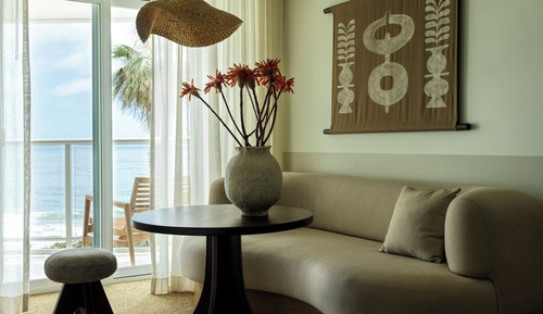 Habitación, 1 cama de matrimonio grande, balcón, vistas al mar